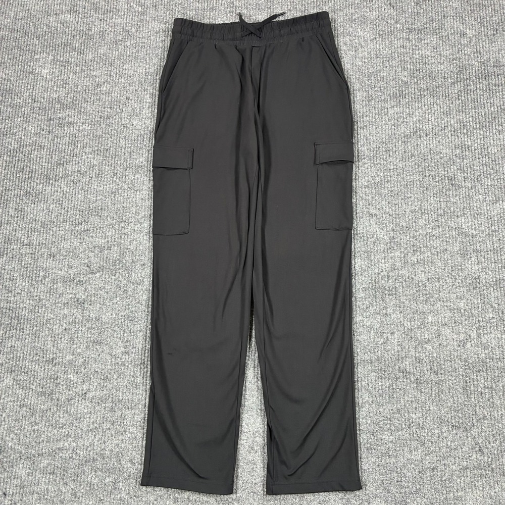 Mondetta Performance + Luxury Cargo Jogger Pants Womens Size S Black Pull On